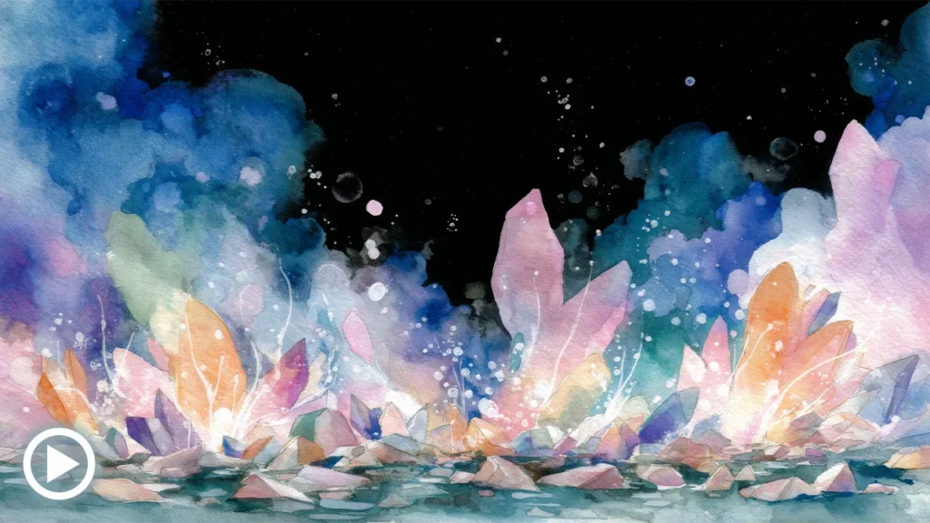 5 4 3 2 1 Go - A vibrant watercolor visualization of The 5 Second Rule and the velocity of action by Level Up Audio.