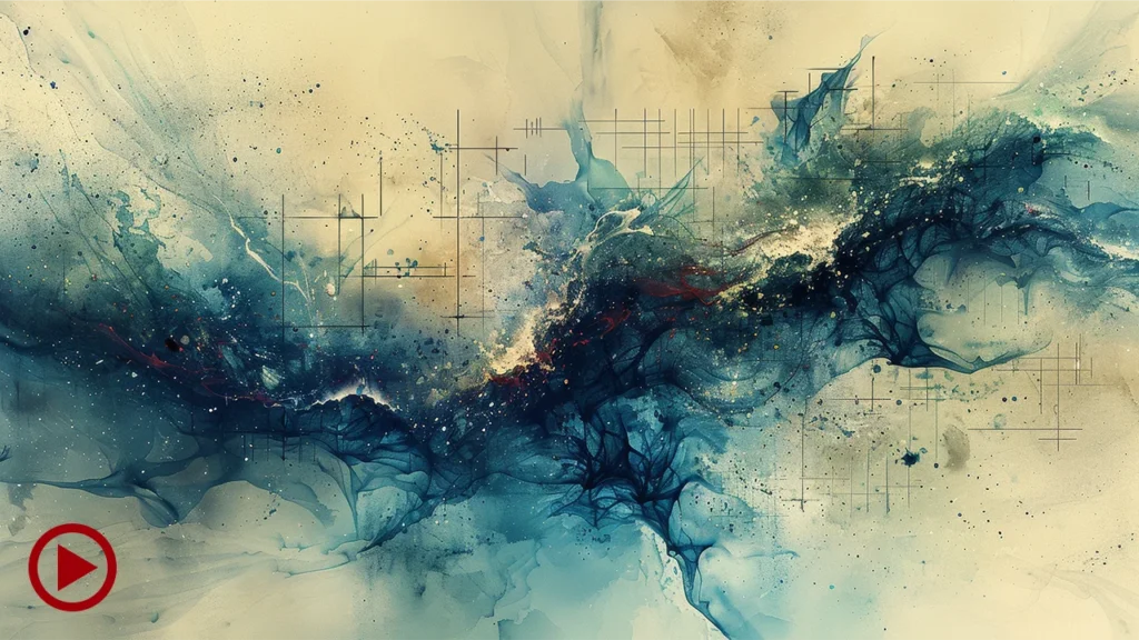 Deep Dive - An abstract watercolor visualization of Deep Work and authentic immersion by Level Up Audio