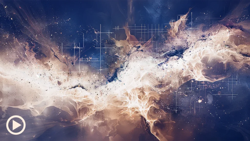 Deep Dive - An abstract watercolor visualization of Deep Work and authentic immersion by Level Up Audio